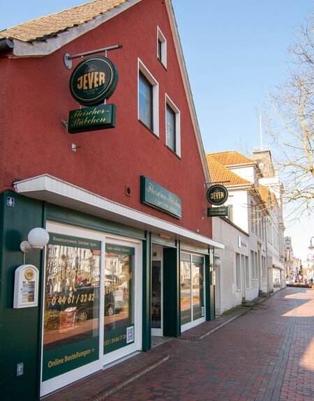 Seitliche Ansicht vom Fleischer-Stübchen